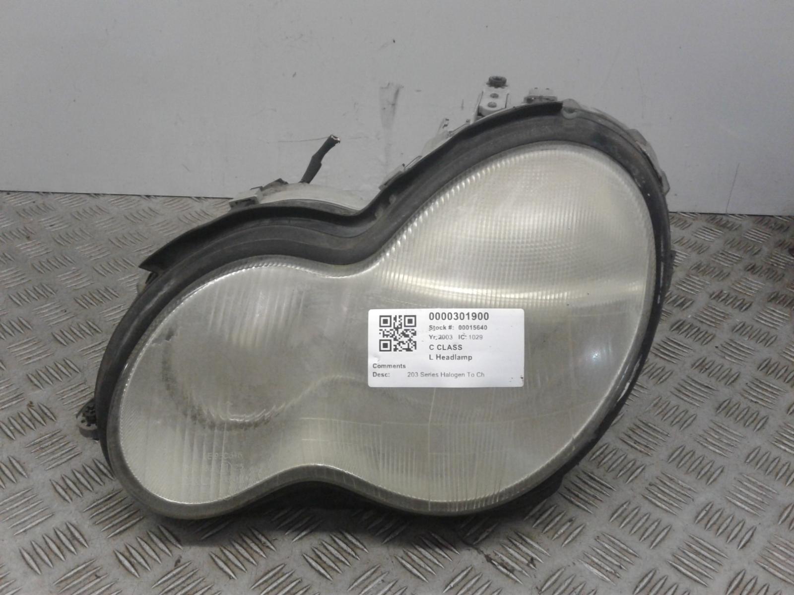 View Auto part L Headlamp Mercedes C Class 2003