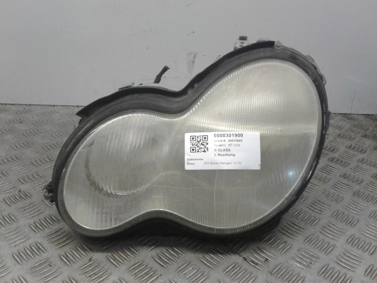 View Auto part L Headlamp Mercedes C Class 2003