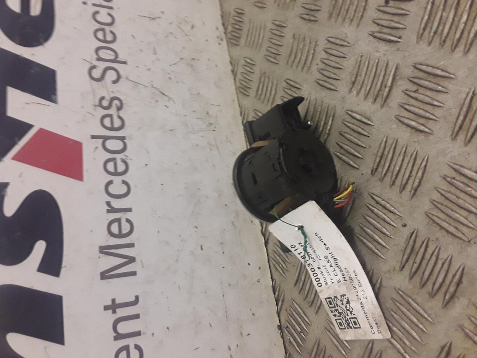 View Auto part Headlight Switch Mercedes E Class 2015