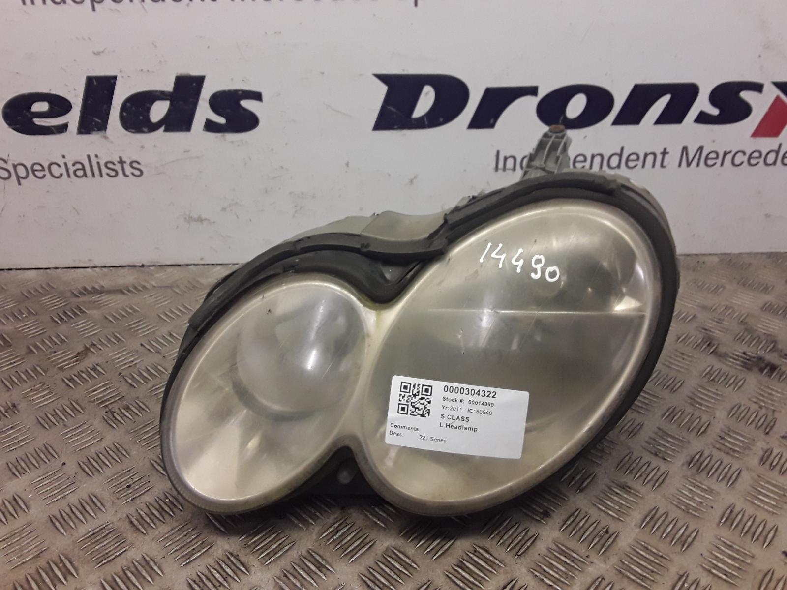 View Auto part L Headlamp Mercedes S Class 2011