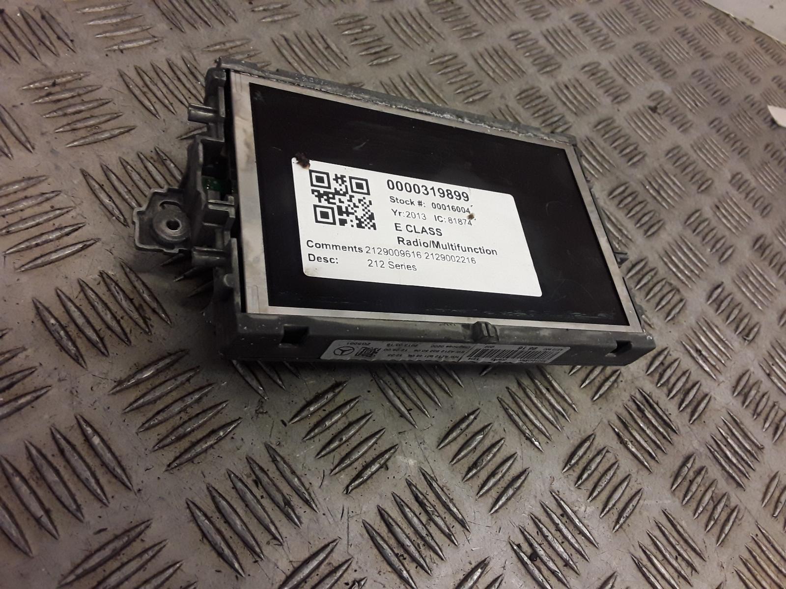 View Auto part Radio Display Mercedes E Class 2013