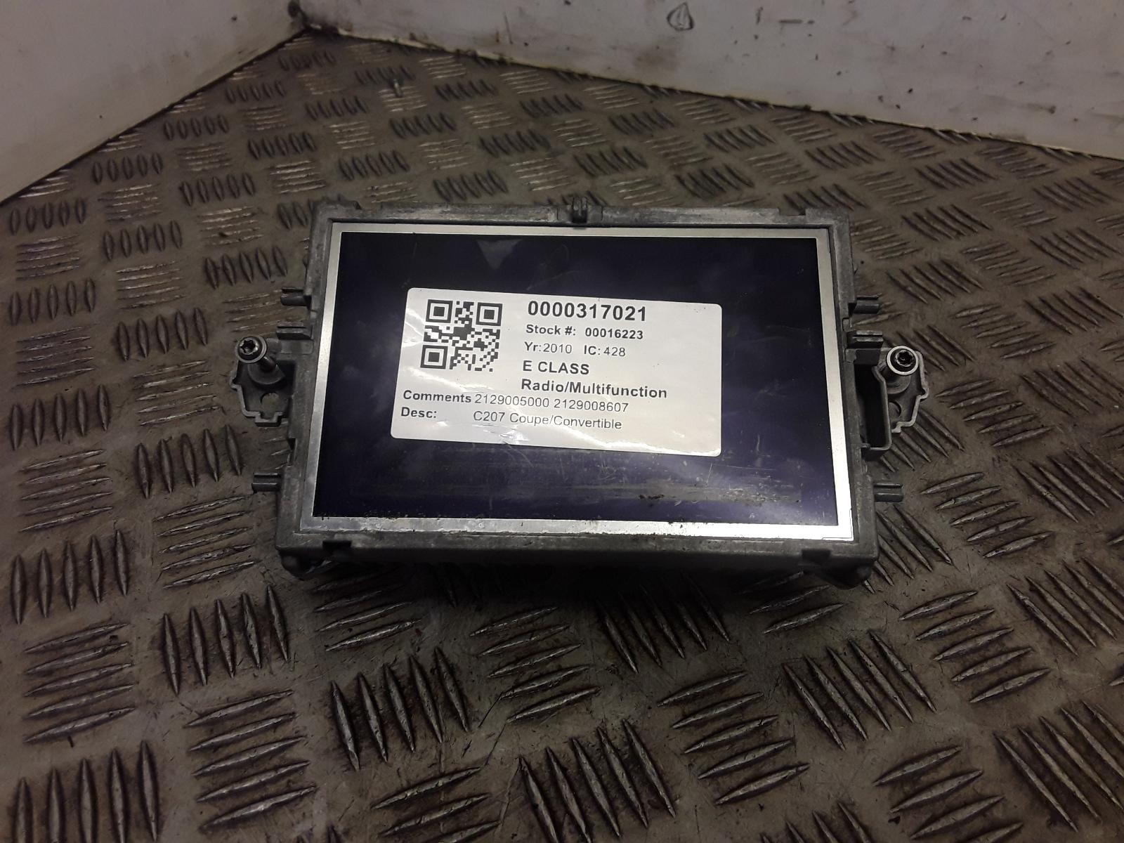 View Auto part Radio Display Mercedes E Class 2010