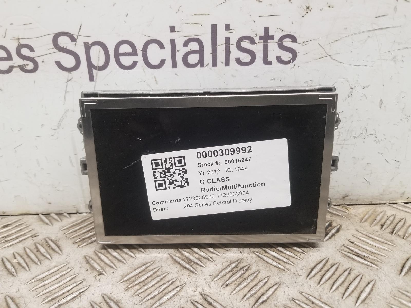 View Auto part Radio Display Mercedes C Class 2012