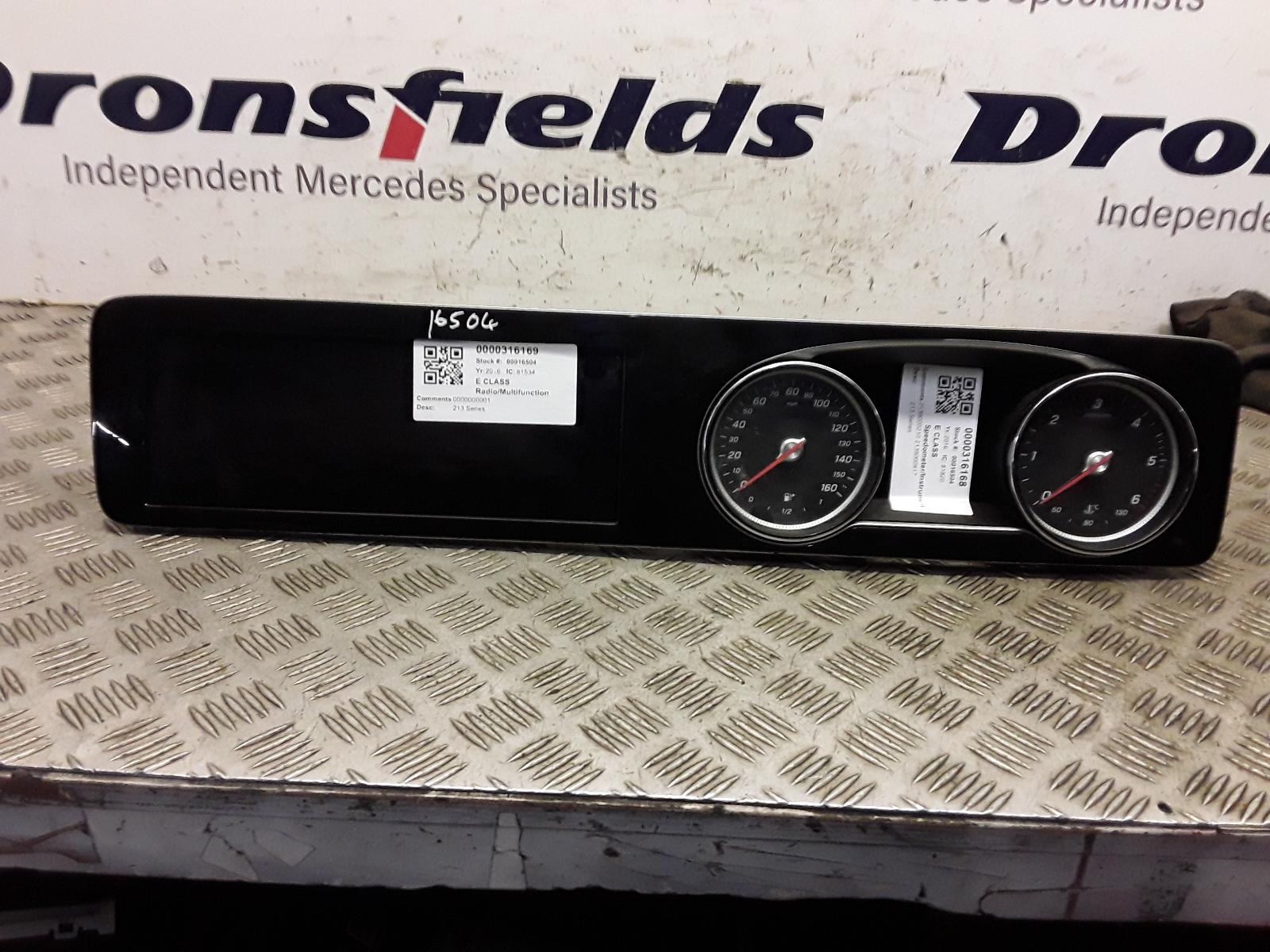 View Auto part Radio Display Mercedes E Class 2016