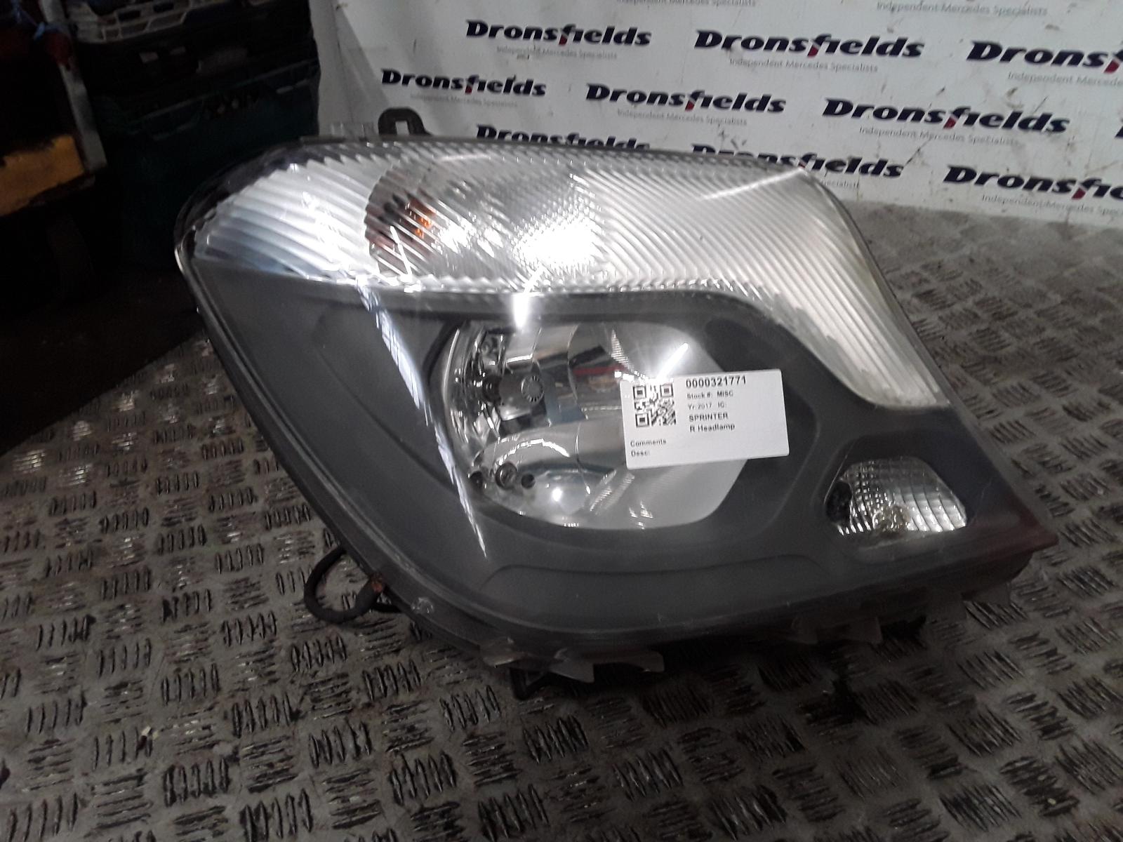 View Auto part R Headlamp Mercedes Sprinter 2017
