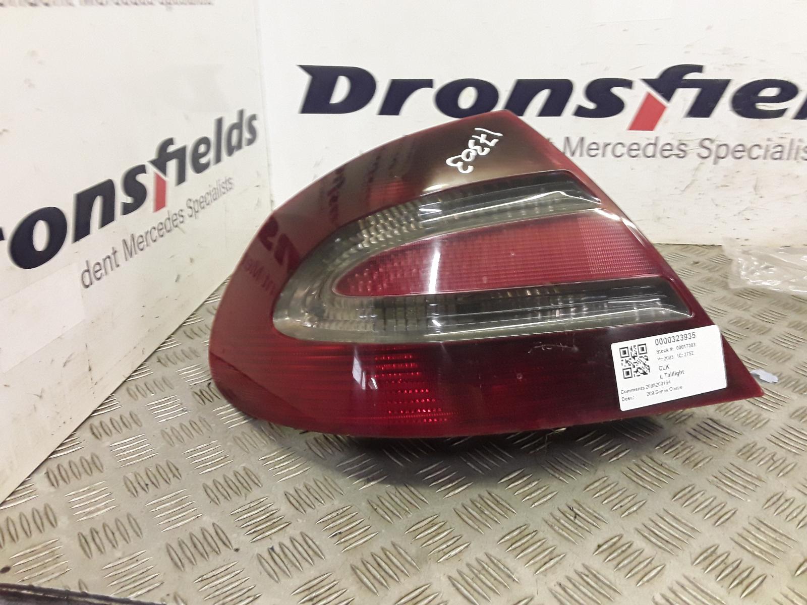 View Auto part L Taillight Mercedes Clk 2003