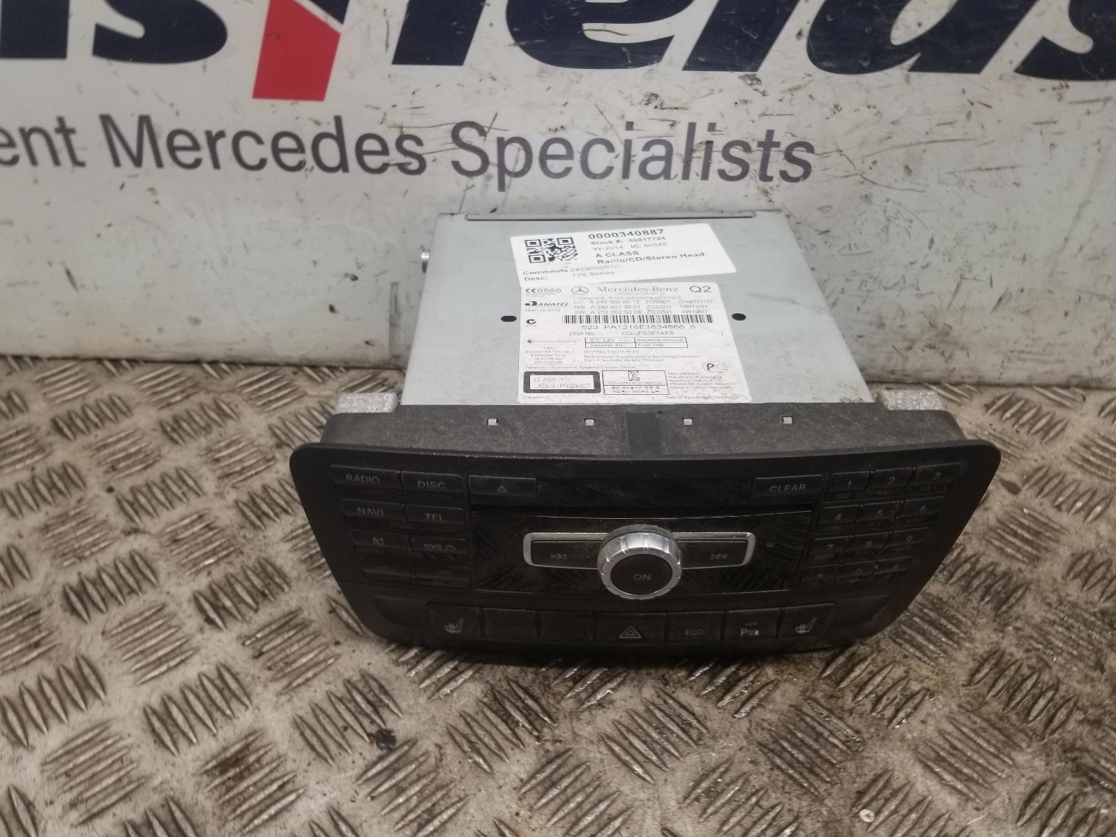 View Auto part A/V Equipment Mercedes A Class 2014