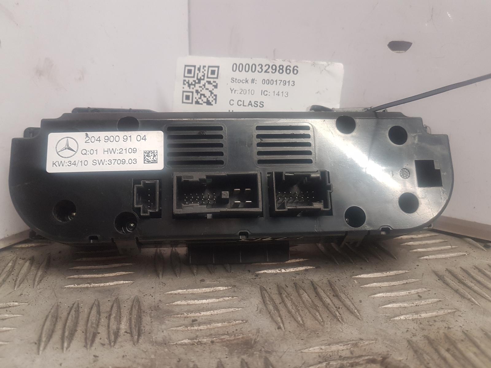 View Auto part Heater/AC Controller Mercedes C Class 2010
