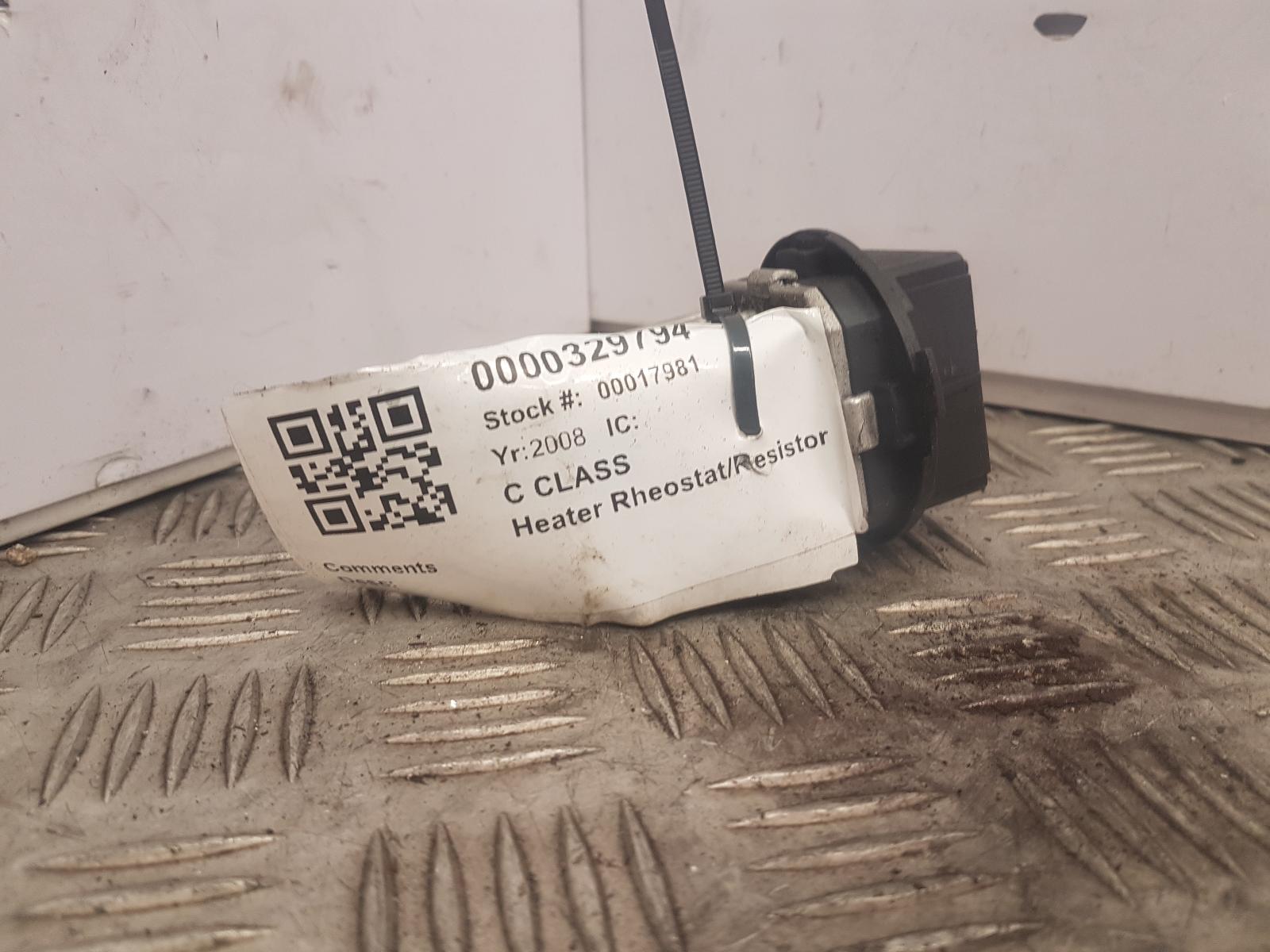View Auto part Heater Rheostat Mercedes C Class 2008