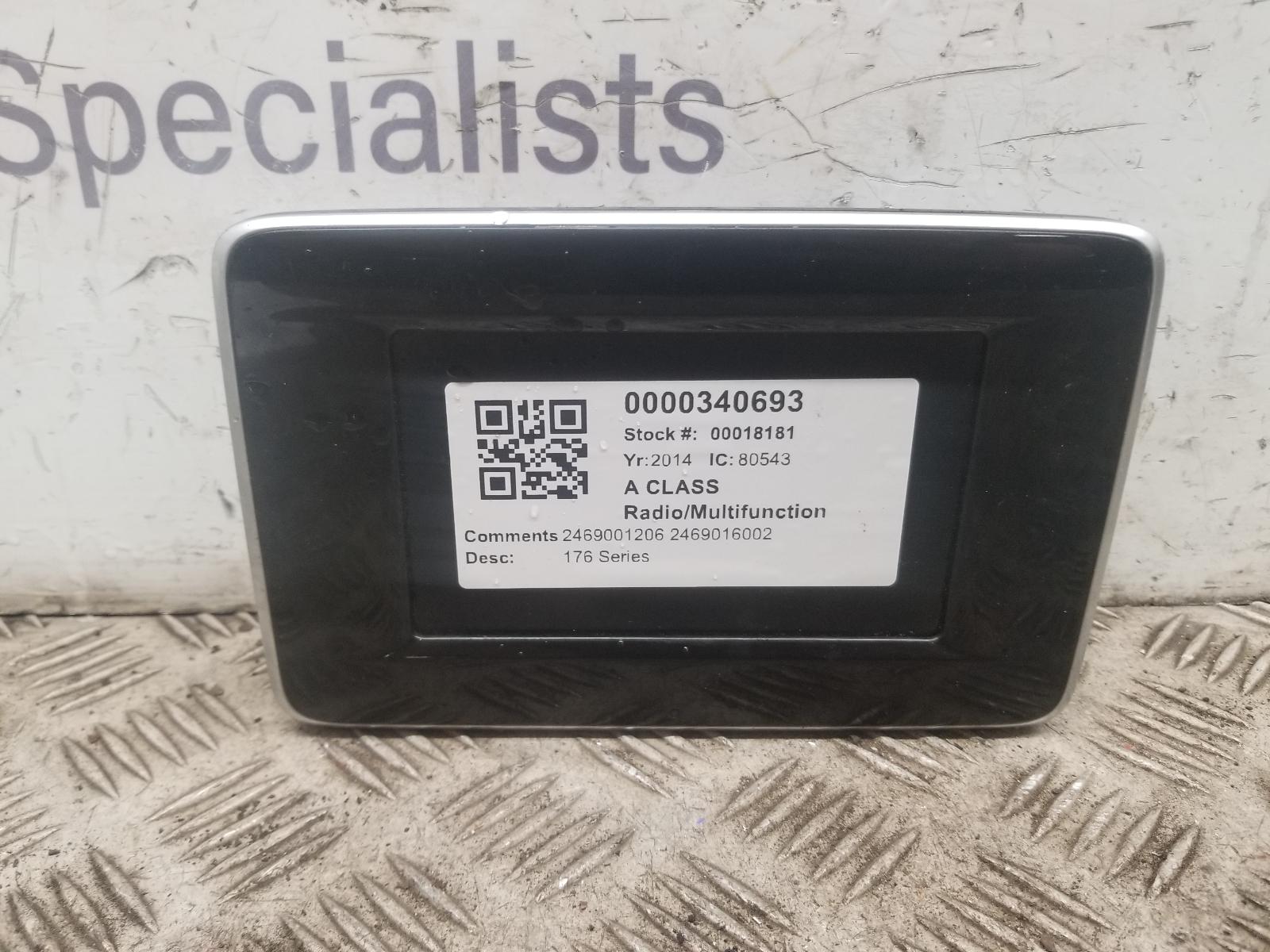 View Auto part Radio Display Mercedes A Class 2014