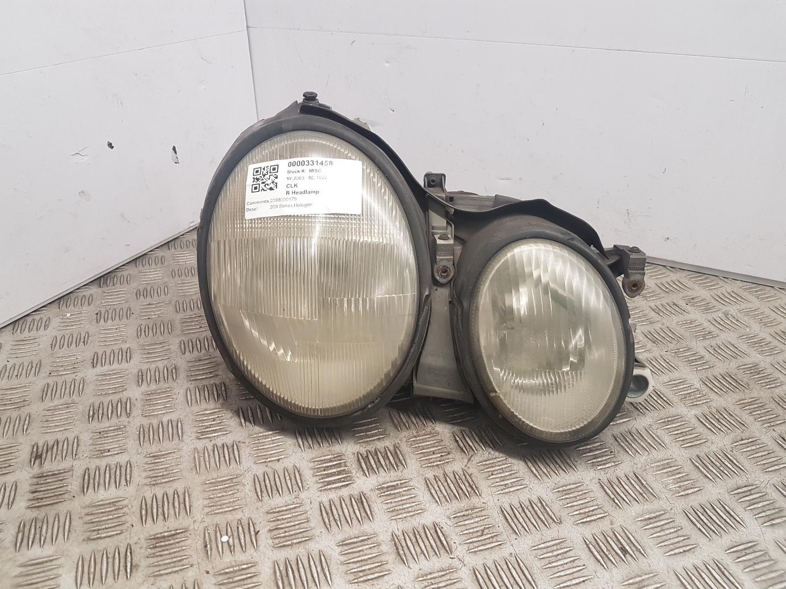View Auto part R Headlamp Mercedes Clk 2003