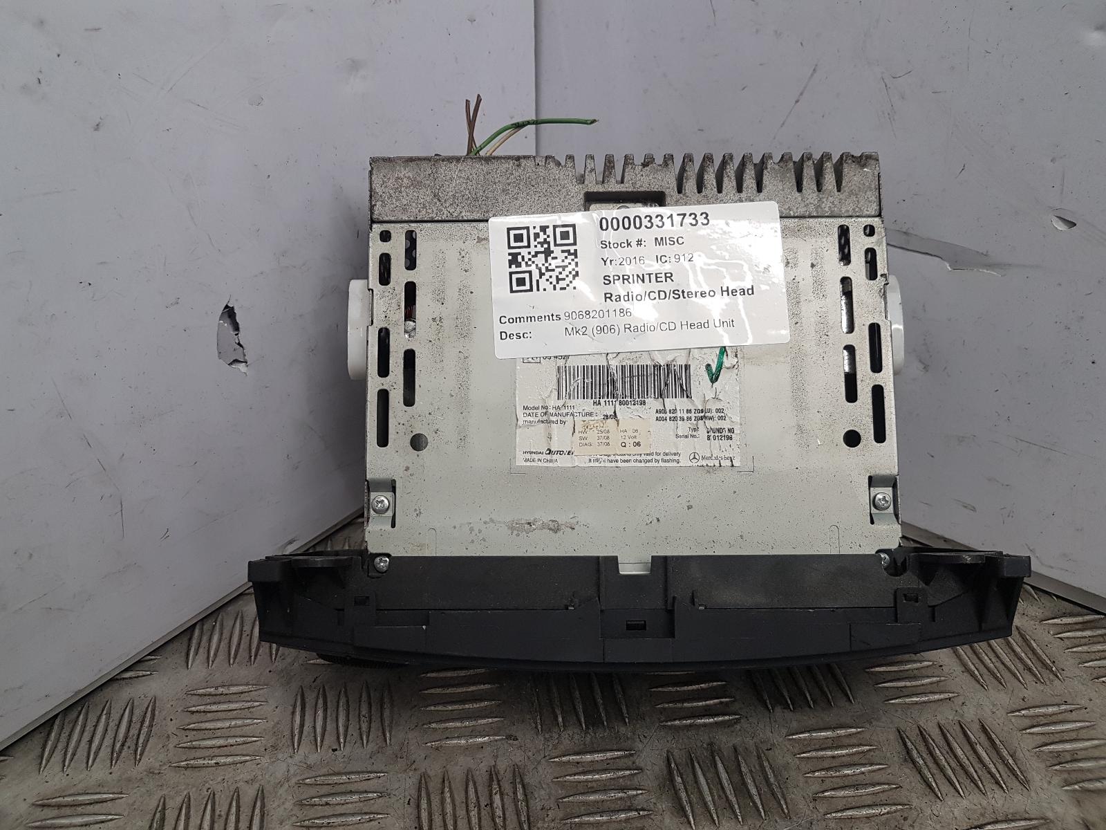 View Auto part A/V Equipment Mercedes Sprinter 2016
