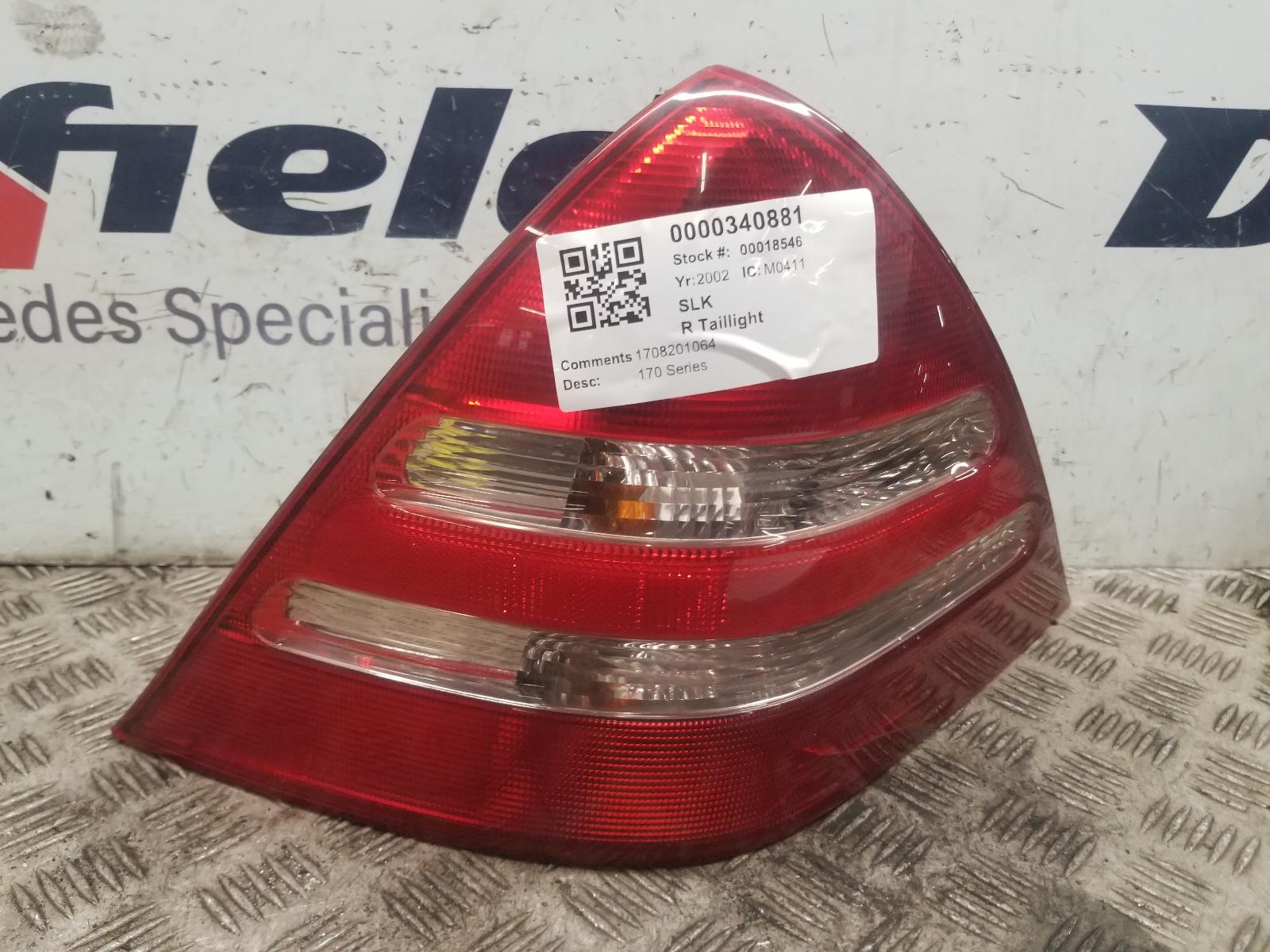 View Auto part R Taillight Mercedes Slk 2002