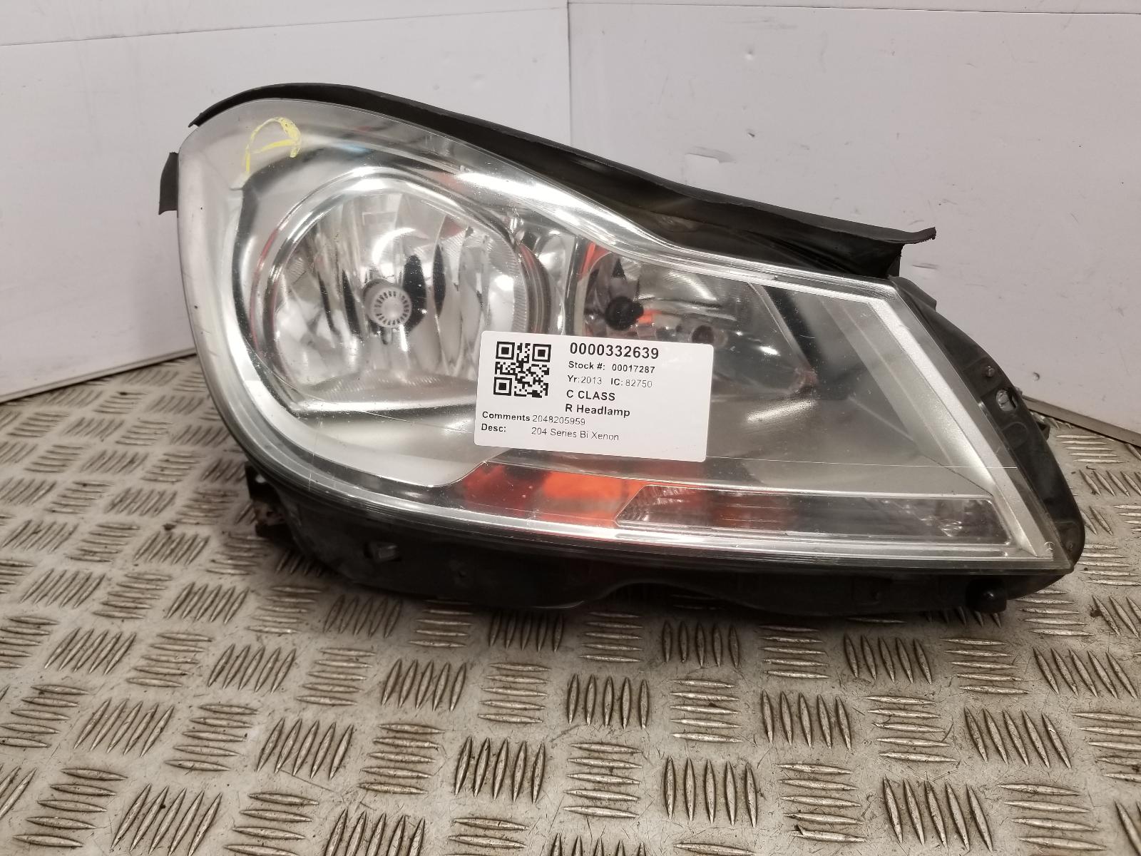 View Auto part R Headlamp Mercedes C Class 2013
