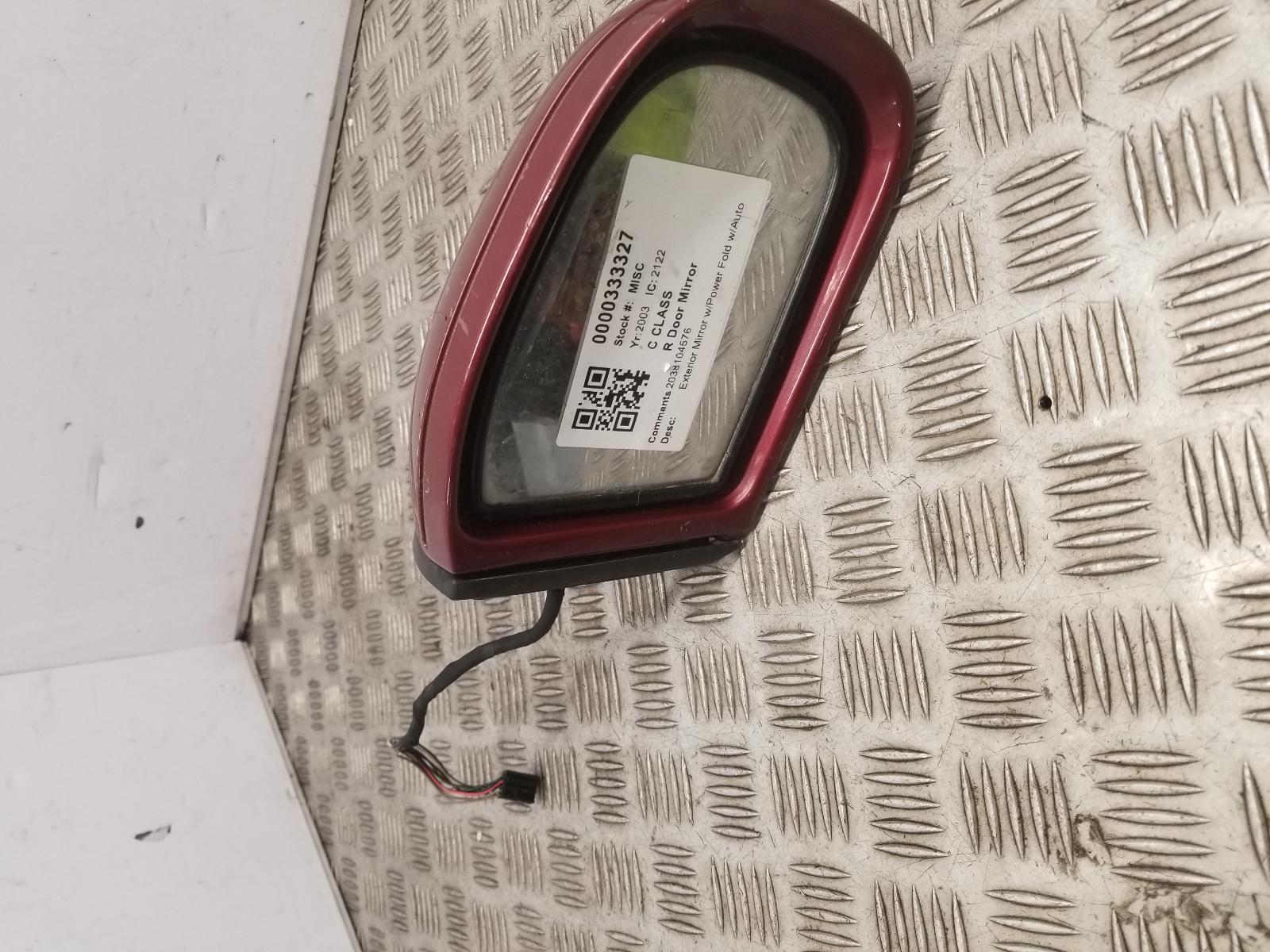 View Auto part R Door Mirror Mercedes C Class 2003