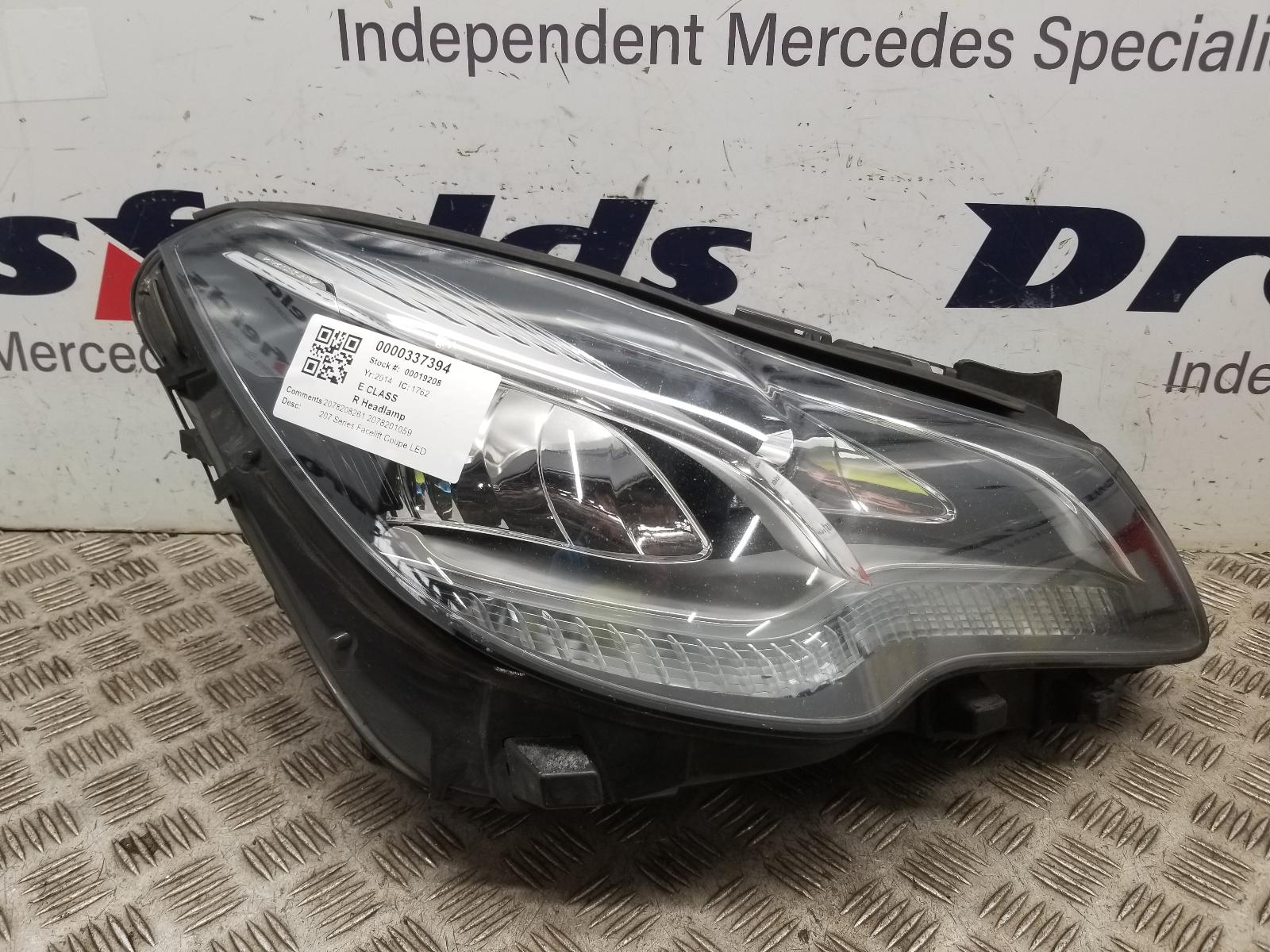 View Auto part R Headlamp Mercedes E Class 2014