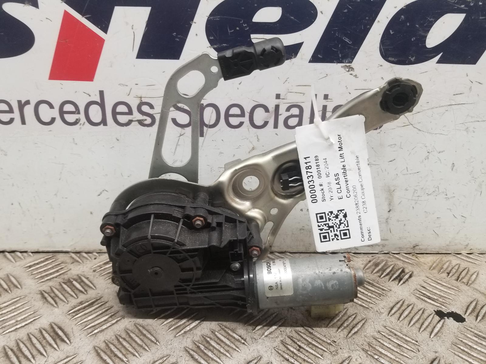 View Auto part Convertible lift motor Mercedes E Class 2018