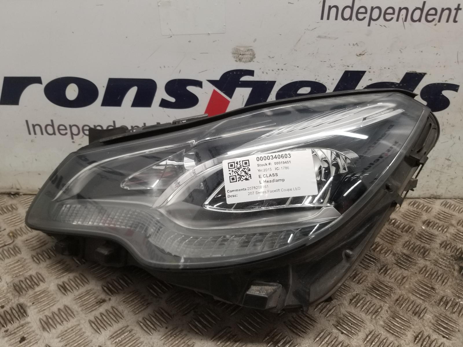 View Auto part L Headlamp Mercedes E Class 2015