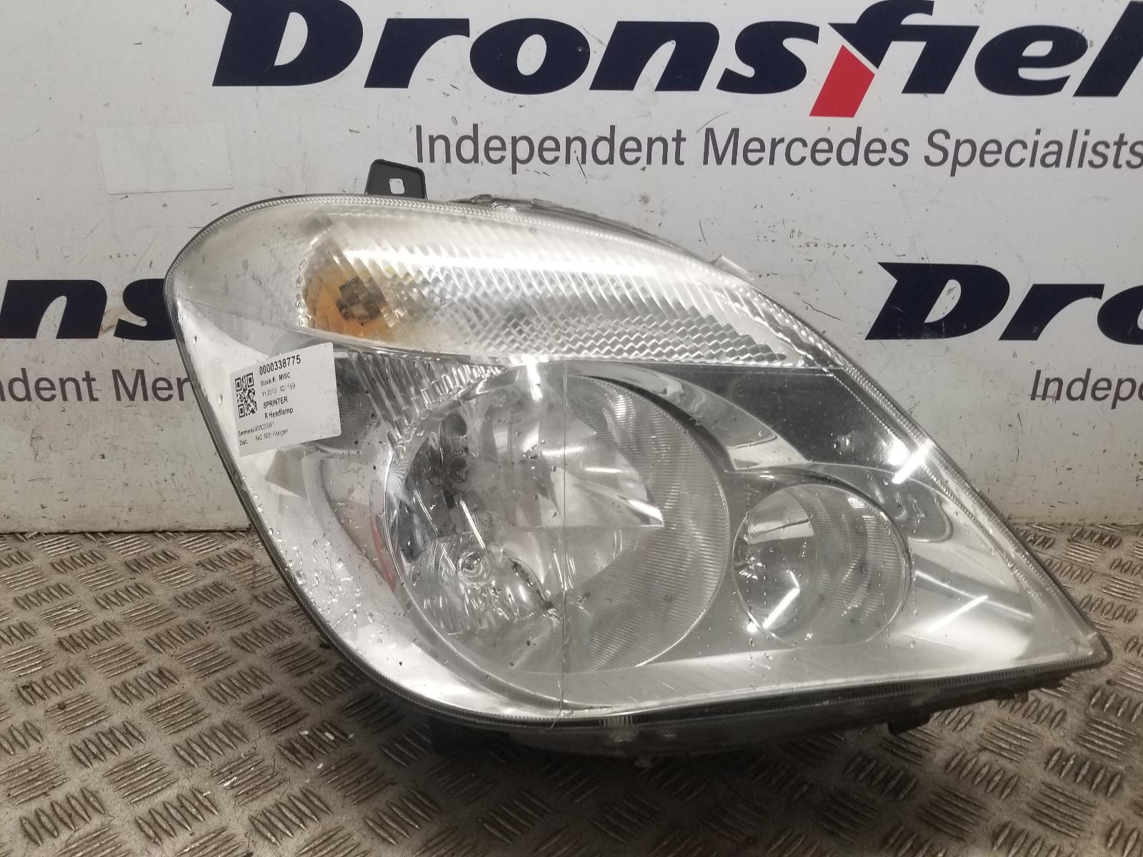 View Auto part R Headlamp Mercedes Sprinter 2013