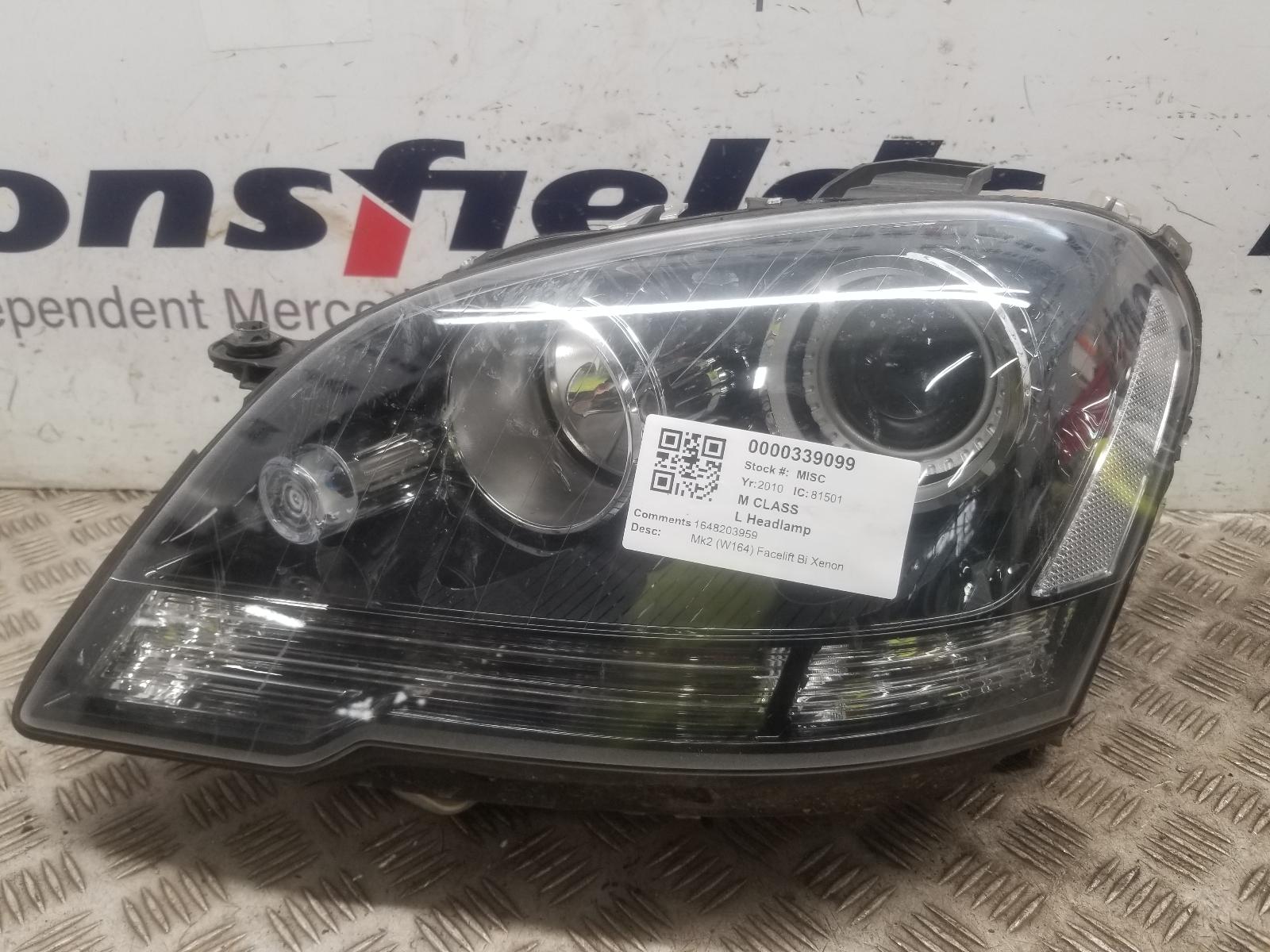 View Auto part L Headlamp Mercedes M Class 2010