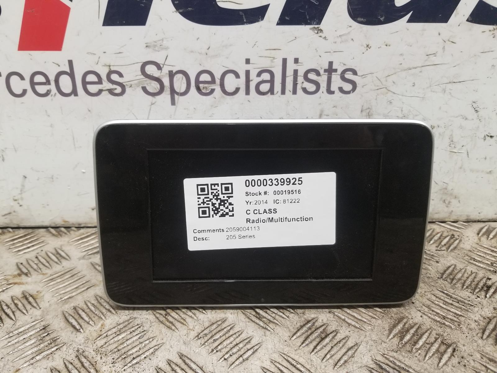 View Auto part Radio Display Mercedes C Class 2014