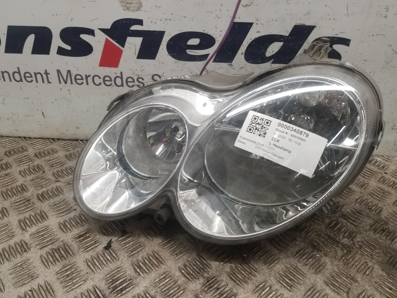 View Auto part L Headlamp Mercedes Clk 2006