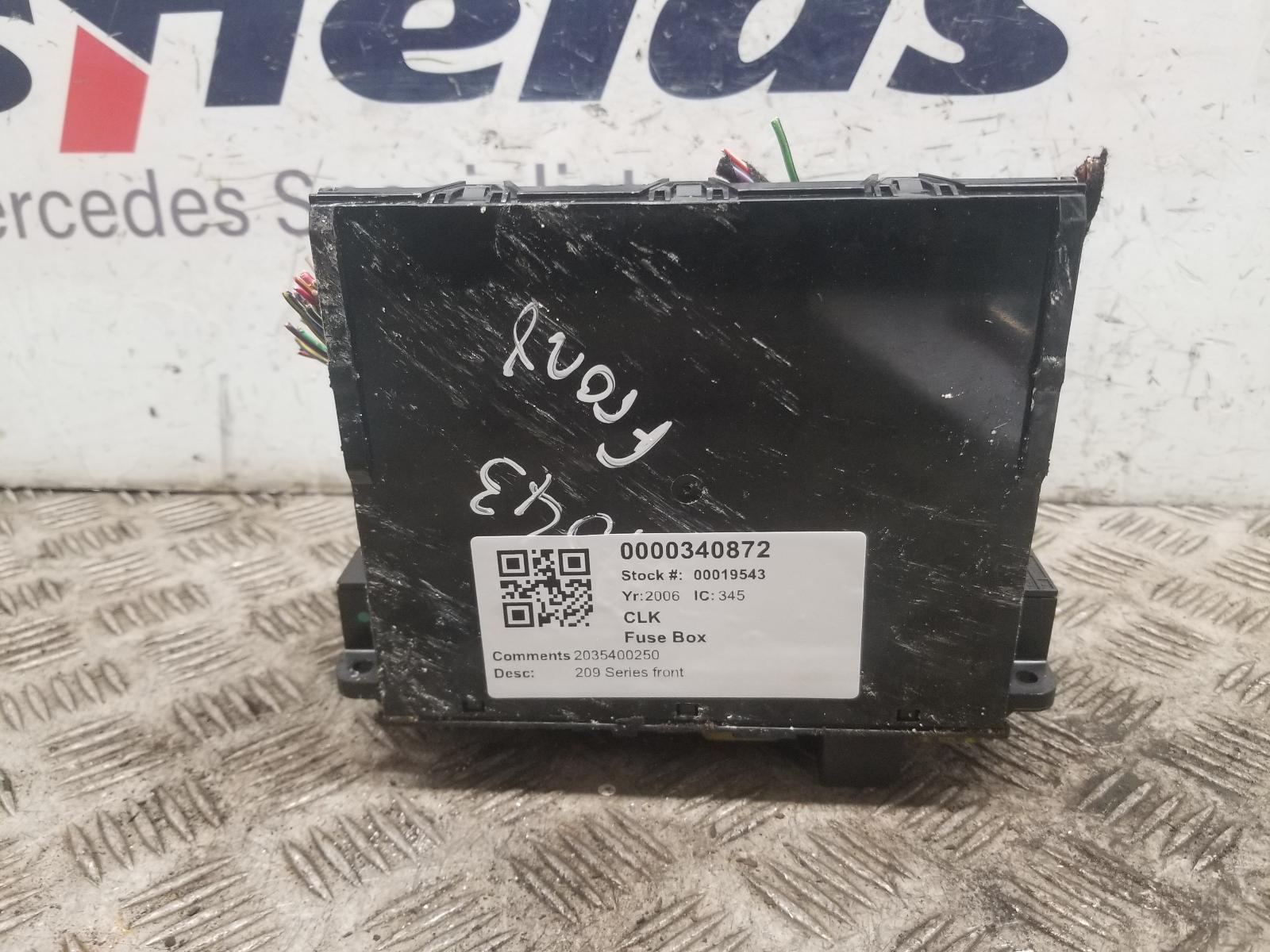 View Auto part Fuse Box Mercedes Clk 2006