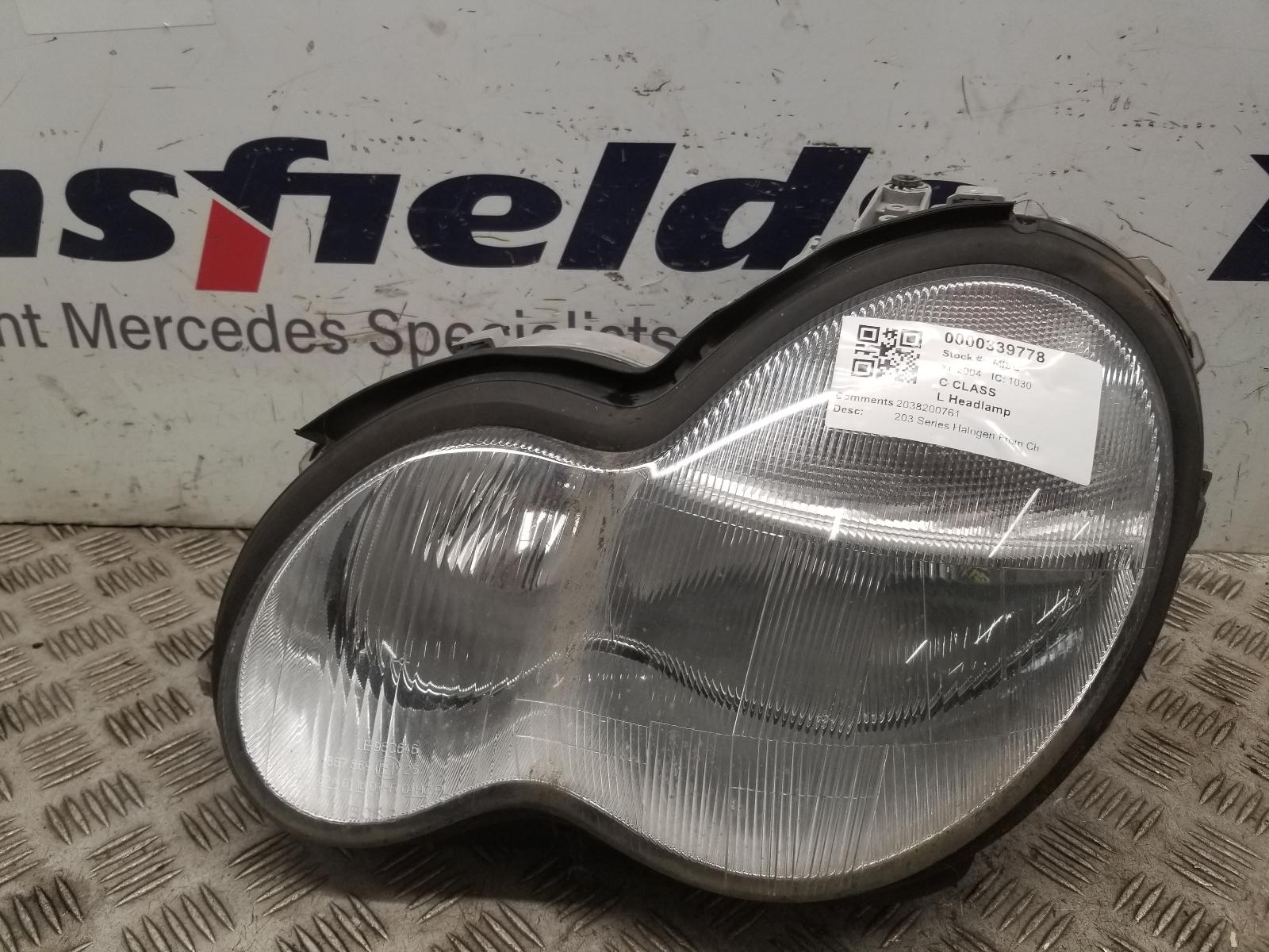 View Auto part L Headlamp Mercedes C Class 2004