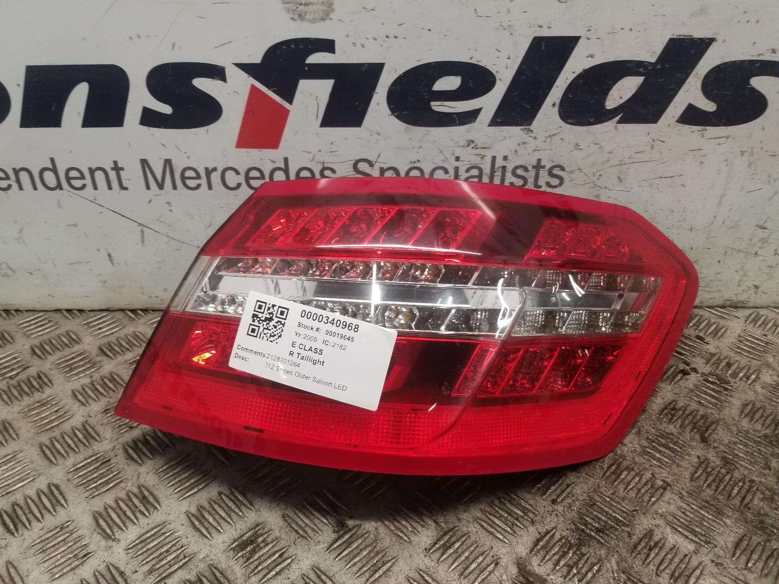 View Auto part R Taillight Mercedes E Class 2009