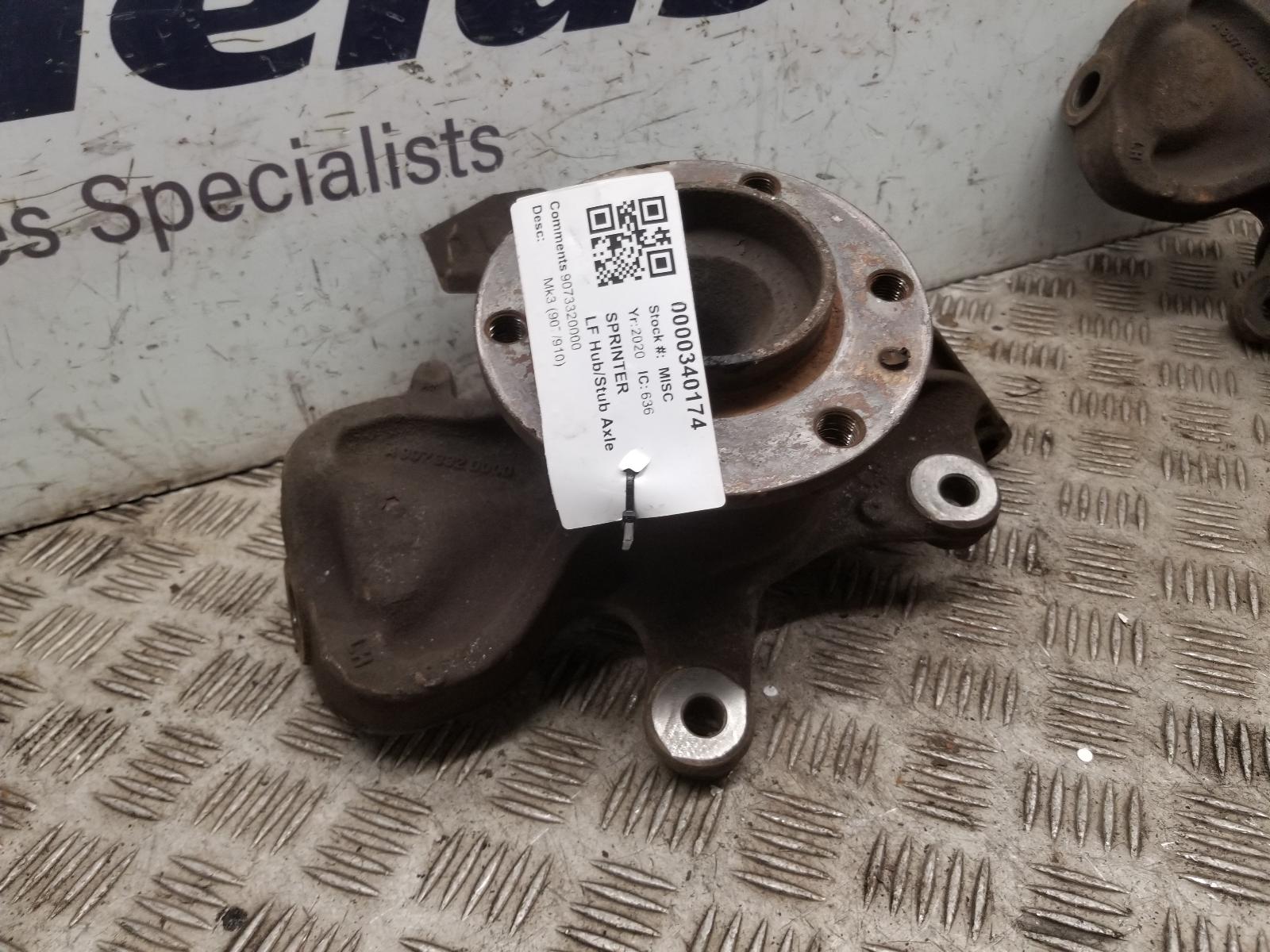 2020 Mercedes Sprinter LF Hub/Stub Axle Assembly View Auto part LF Hub/Stub Axle Assembly Mercedes Sprinter 2020