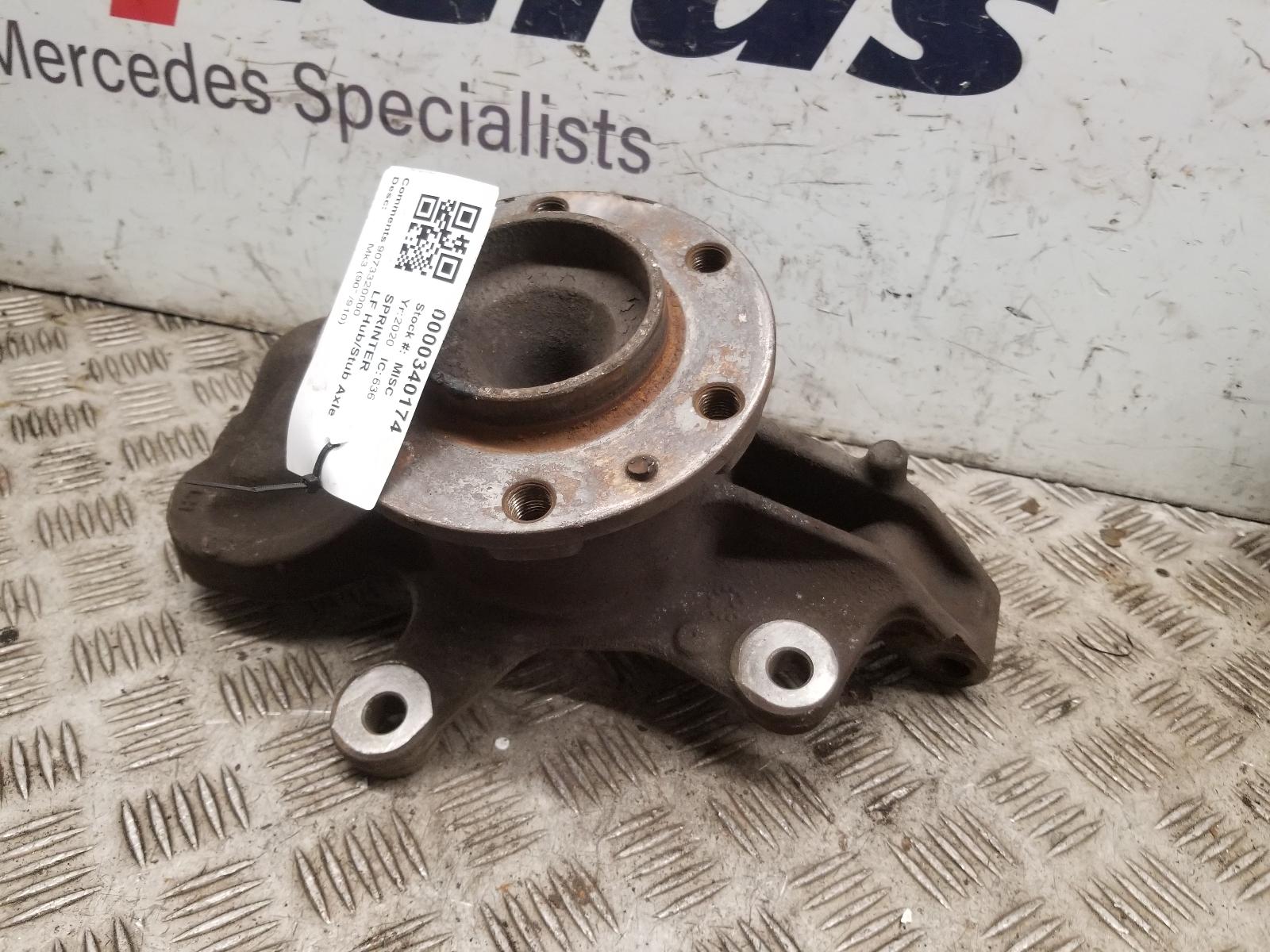 2020 Mercedes Sprinter LF Hub/Stub Axle Assembly View Auto part LF Hub/Stub Axle Assembly Mercedes Sprinter 2020
