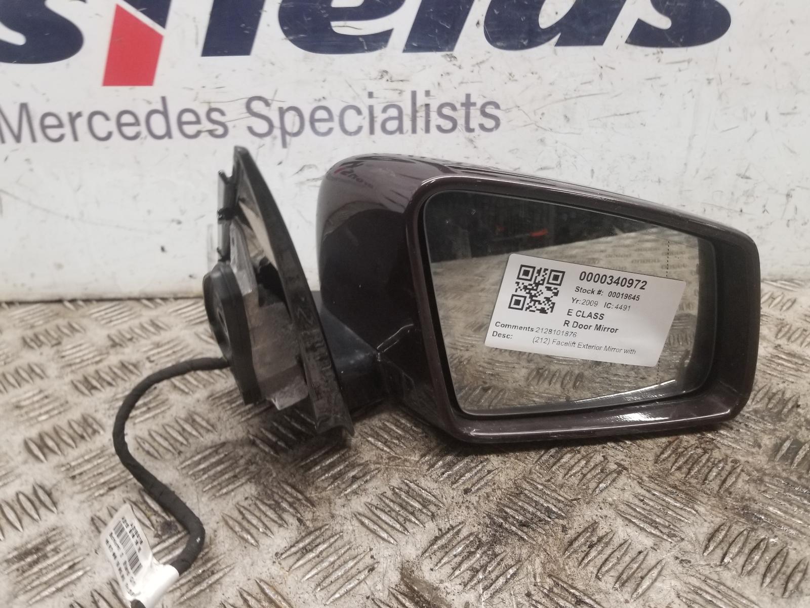 View Auto part R Door Mirror Mercedes E Class 2009