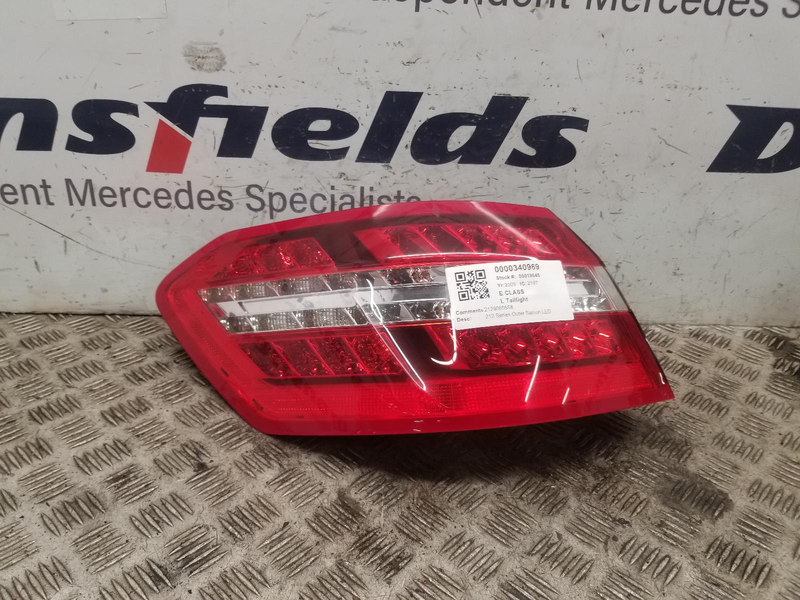 View Auto part L Taillight Mercedes E Class 2009