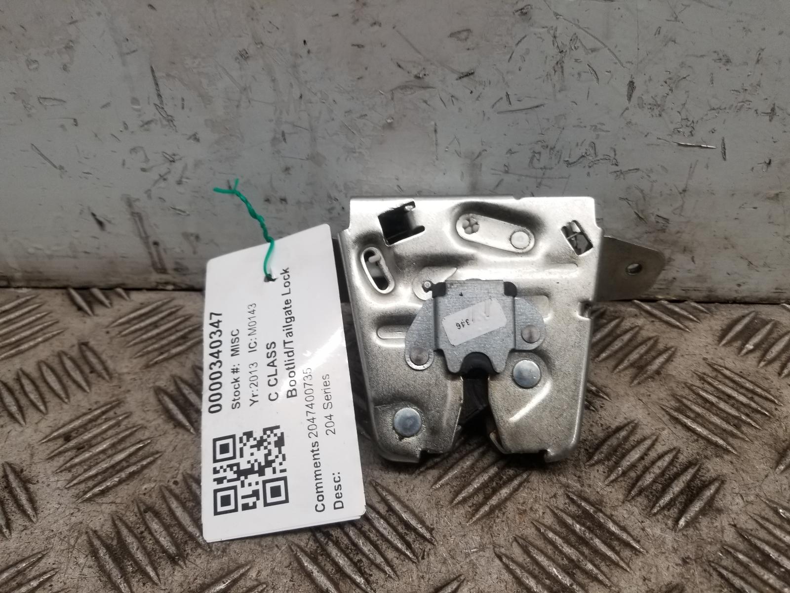View Auto part Bootlid/Tailgate Lock Mercedes C Class 2013