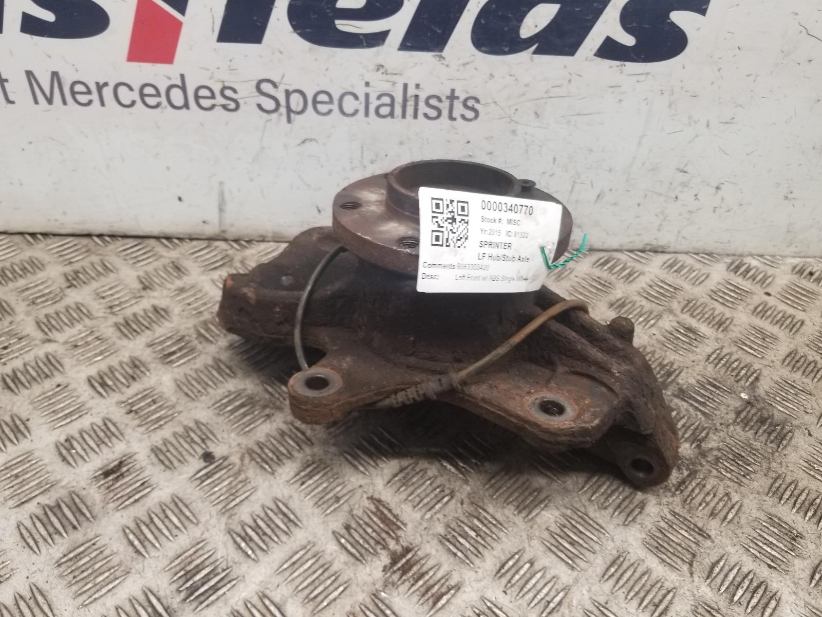 View Auto part LF Hub/Stub Axle Assembly Mercedes Sprinter 2015