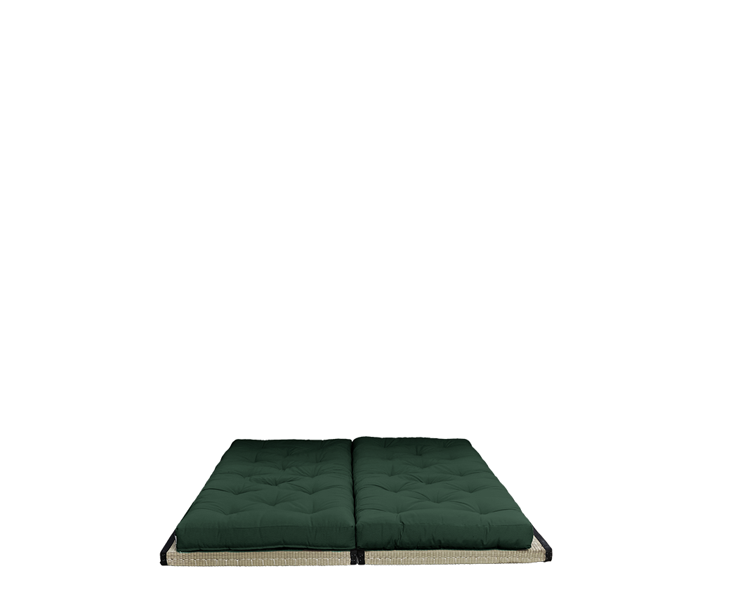 divano letto tatami chico di karup verde bottiglia