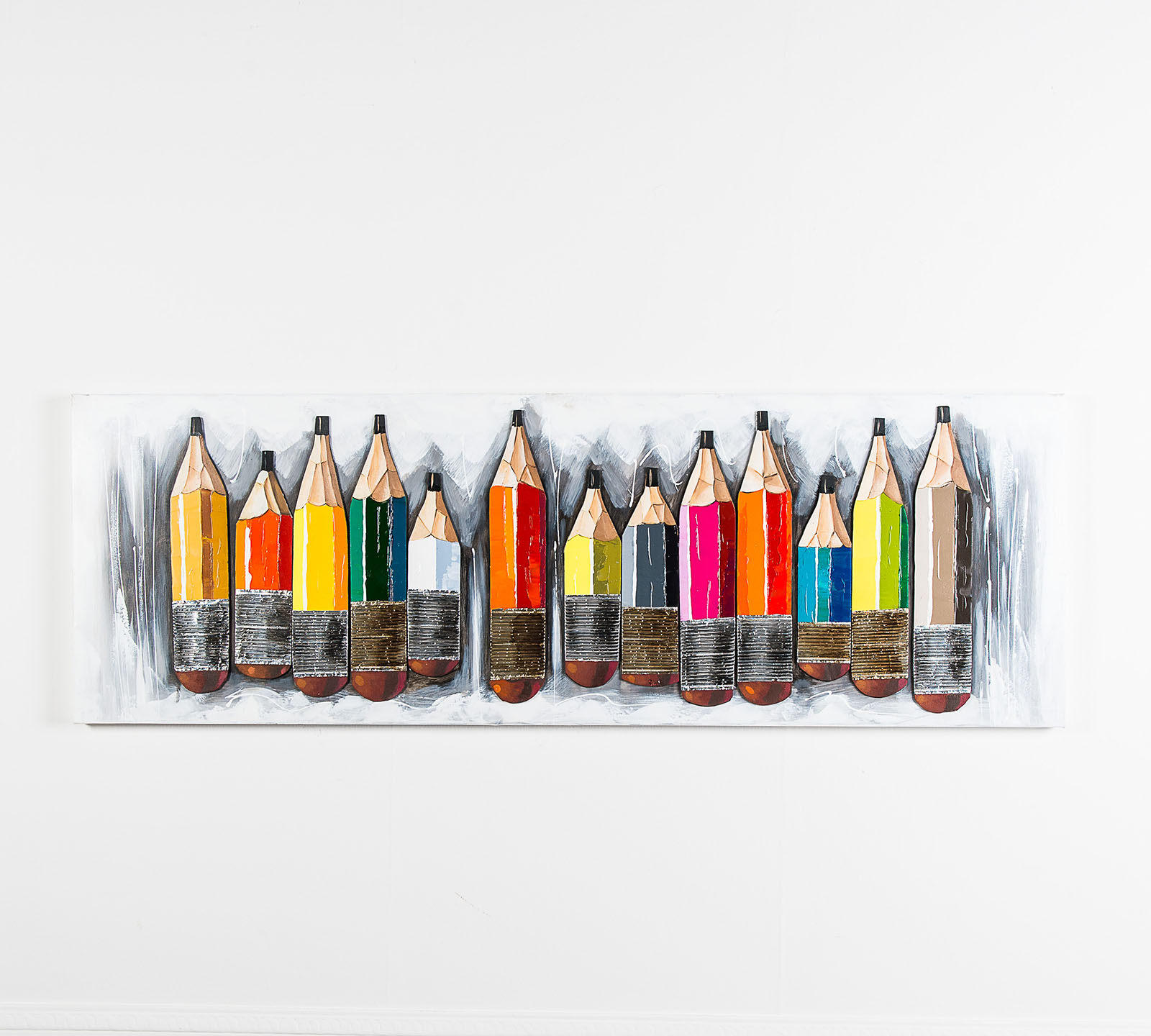 Quadro Matite Colorate 1 Olio Su Tela Duzzle