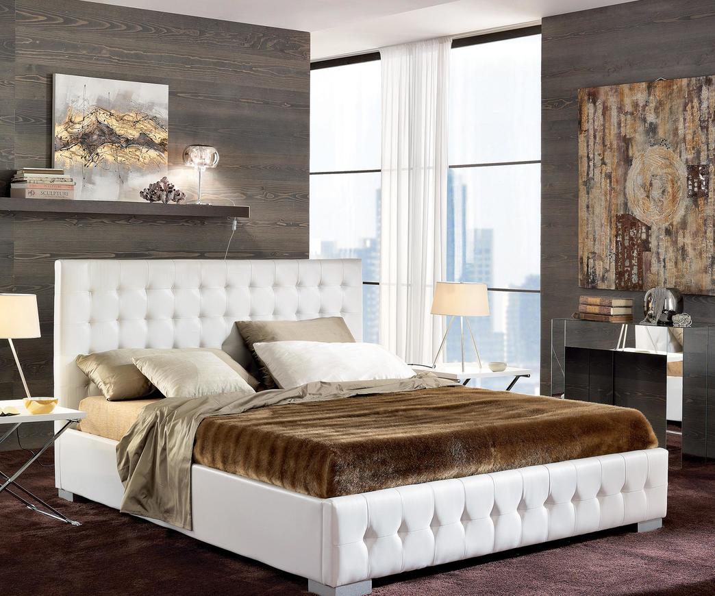 Letto matrimoniale Sofia bianco con contenitore | Duzzle Letto matrimoniale Sofia bianco con contenitore | Duzzle