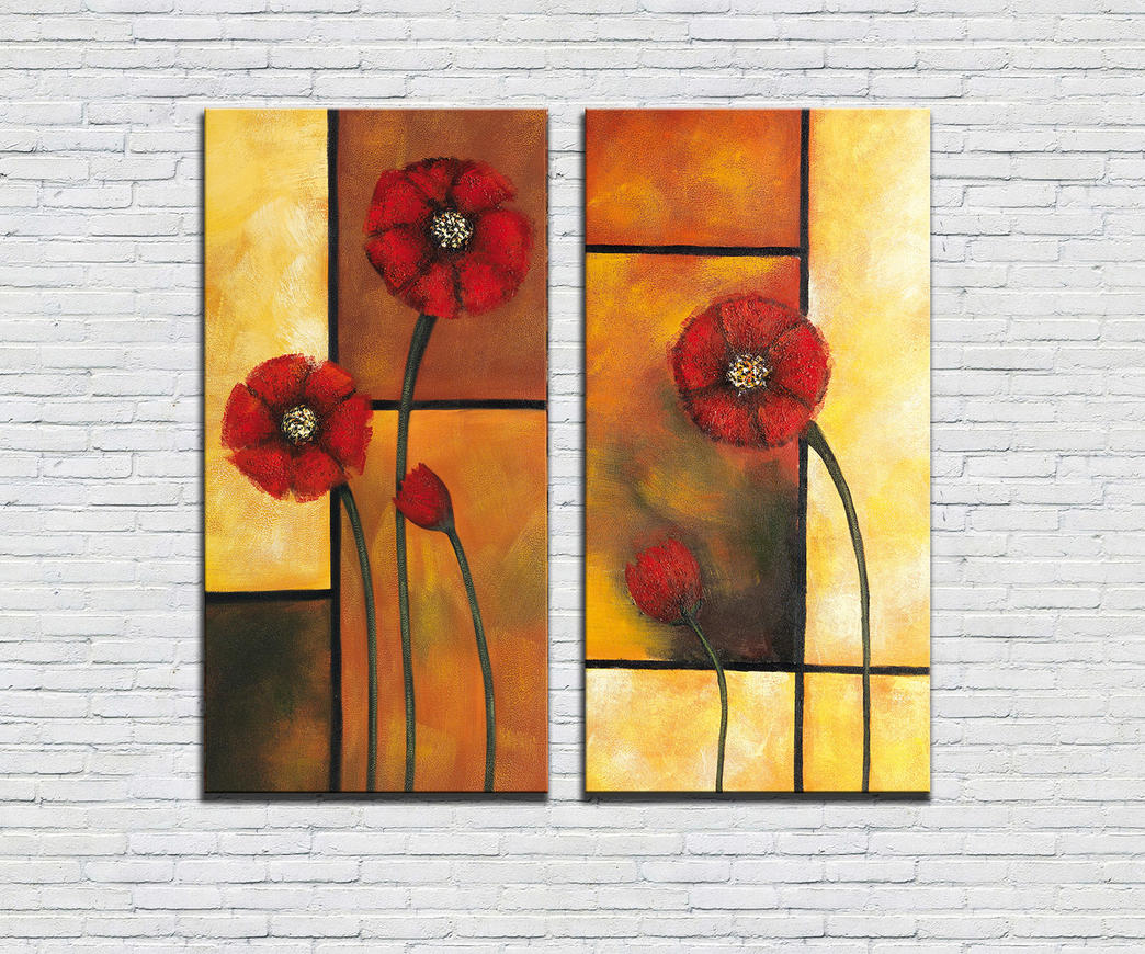 Quadro con fiori di Papavero | Duzzle Quadro con fiori di Papavero | Duzzle