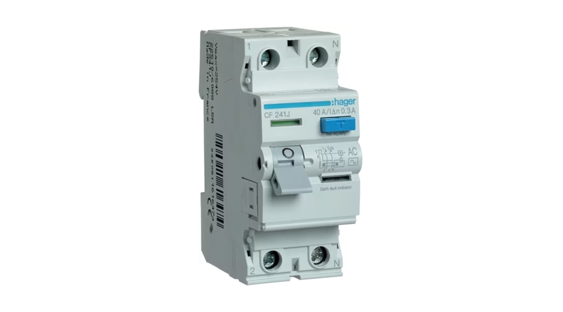 Hager 300mA 40A 2 Kutuplu AC Tipi Kaçak Akım Rölesi