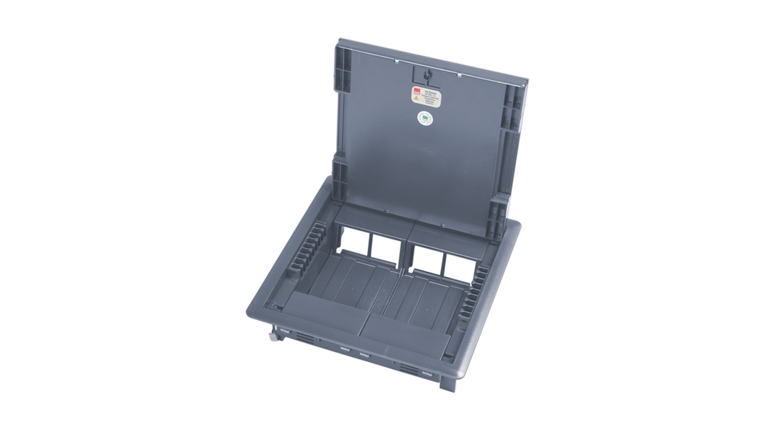 DK-MX 1 Modüler Çıkış (Priz) Kutusu - 16 Modül, Yükseltilmiş Döşeme Alt, Komple