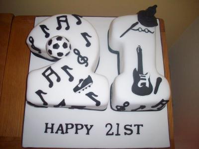 21st Football Harry Potter Music Cake