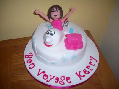 Bon Voyage Plane Cake