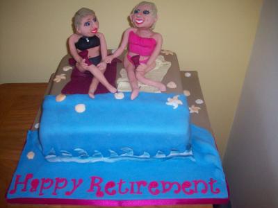 Ladies on the Beach Cake