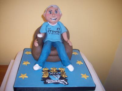 Football Fan Birthday Cake Topper
