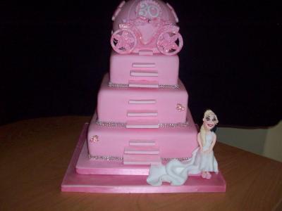 Fairy Princess Carriage Birthday Cake