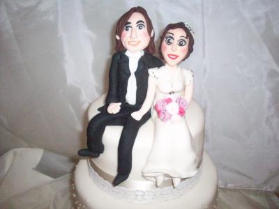 Bride and Groom Wedding Cake Topper