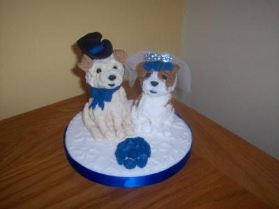 Dogs Wedding Cake Topper