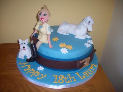 Lady Rider and Horse Cake