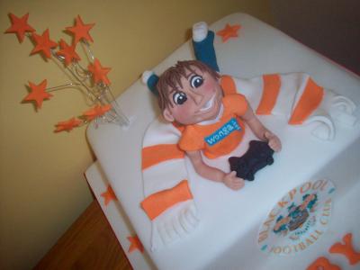 Blackpool Football Birthday Cake